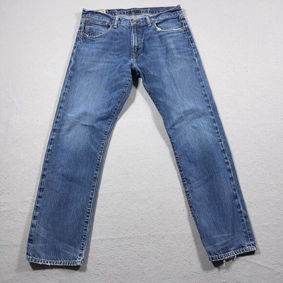 Polo Ralph Lauren Jeans Men 33x30 Relaxed‎ Straight Denim Blue Tag 33x32 - Picture 1 of 14